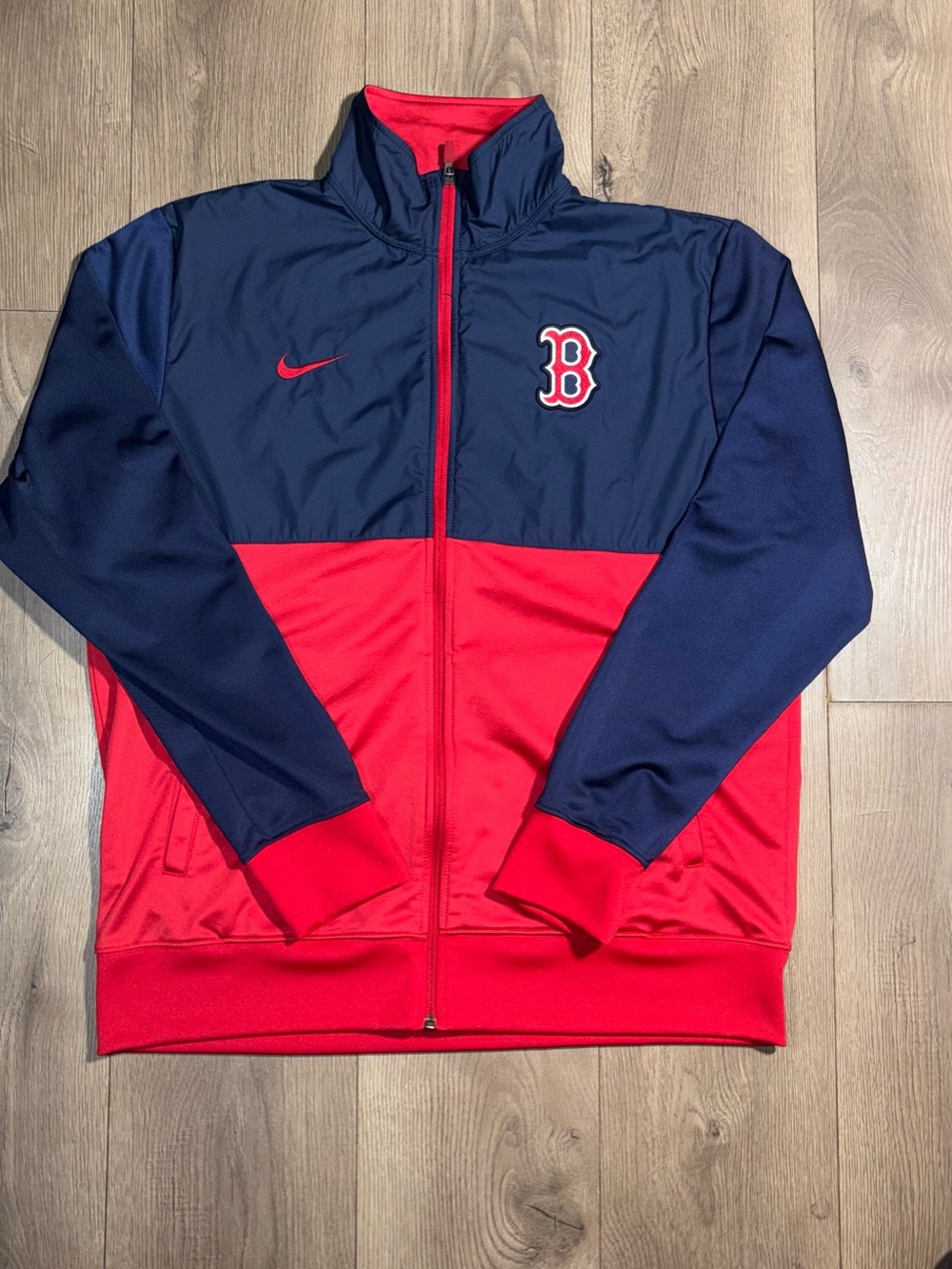 Nike Red and Navy Boston Red Sox Lightweight Full-Zip Jacket